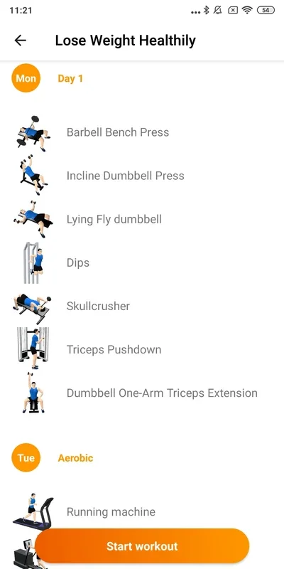 Gym WP for Android - Customized Training for Fitness Goals