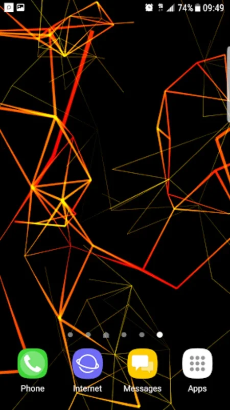 Neon Particles Live Wallpaper for Android - Enhance Your Screen