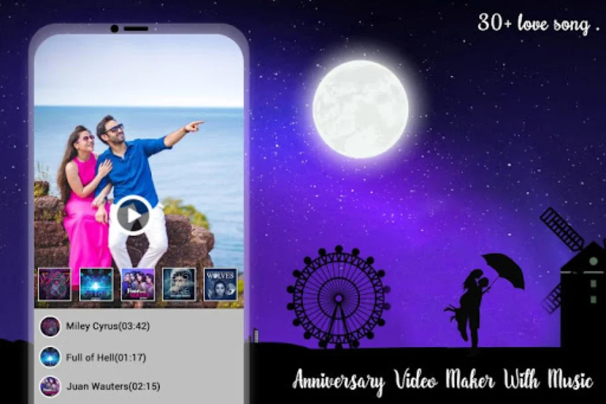 Anniversary Video Maker with Music for Android - Create Beautiful Videos