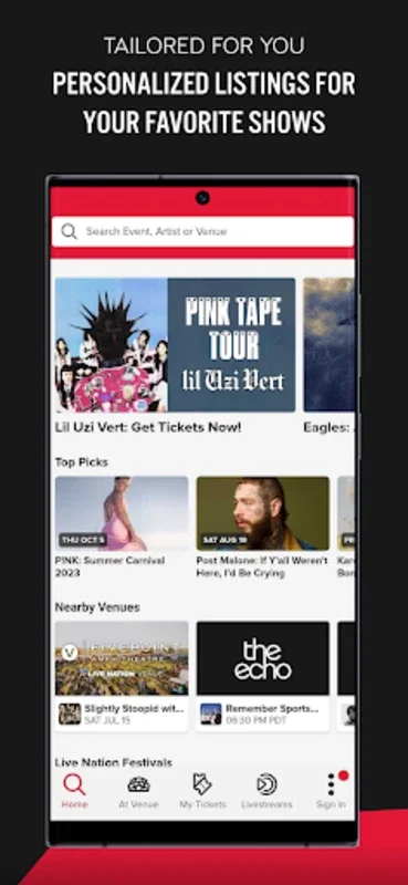 Live Nation for Android - Streamline Your Live Music Experience