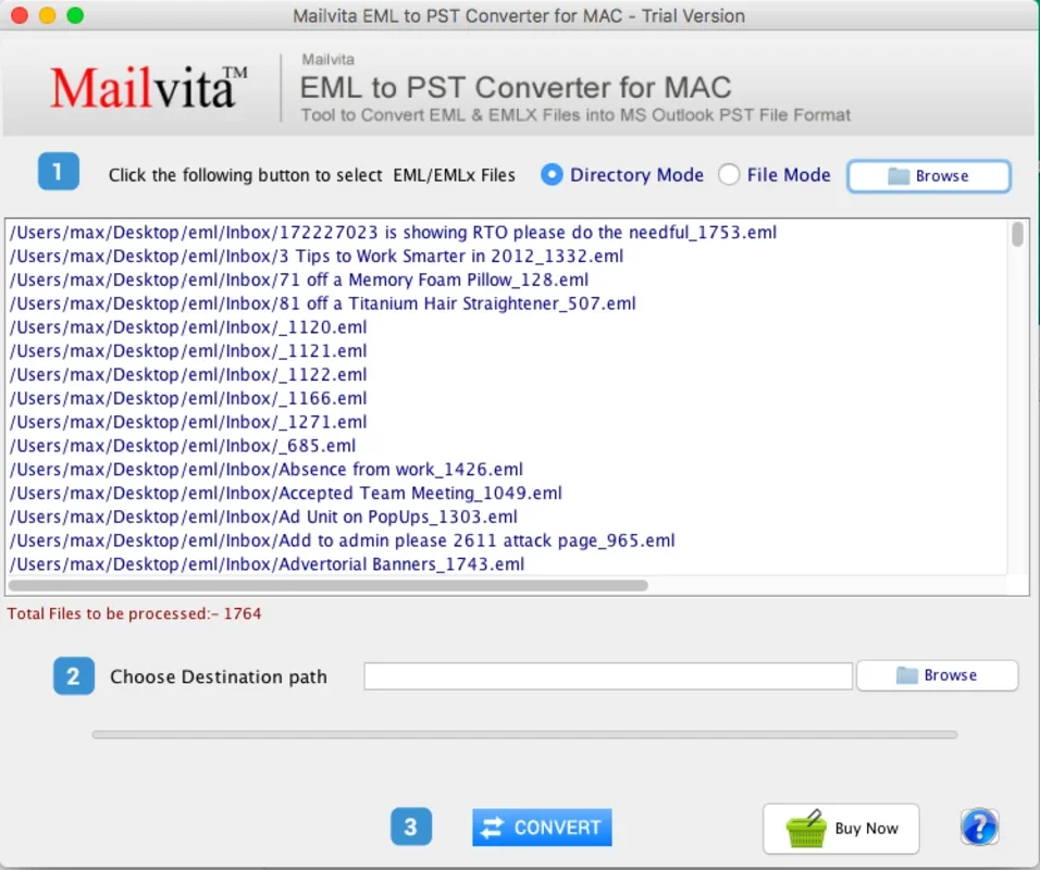 Mailvita EML to PST Converter for Mac: Effortless EML to PST Conversion on Mac