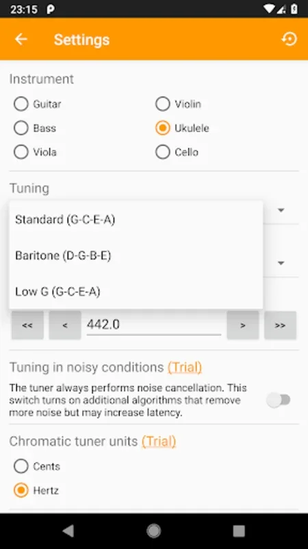 Guitar Tuner, Violin: Tuneo for Android - Ideal for Precise Instrument Tuning