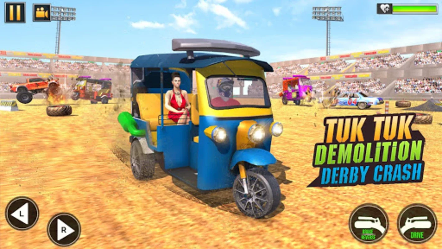 Tuk Tuk Auto Rickshaw Stunts for Android - Intense Derby Action