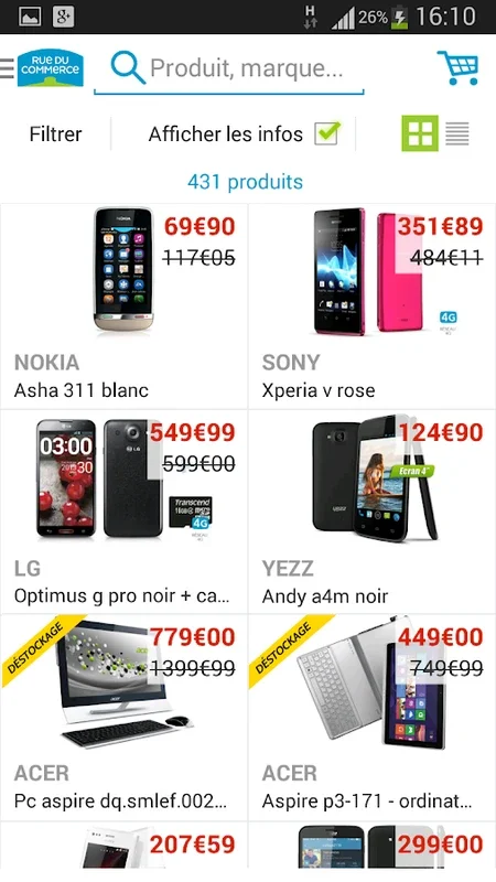 Rue du Commerce for Android - Shop 3M+ Products Easily