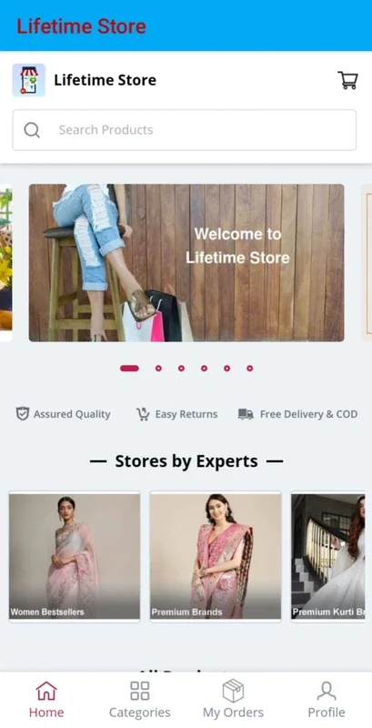 Lifetime Store for Android - A Diverse Shopping Experience