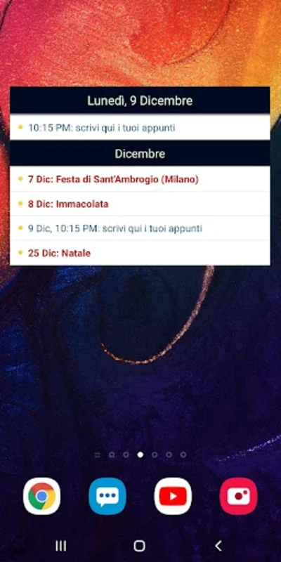 Calendario Italiano for Android - Personalized Italian Calendar