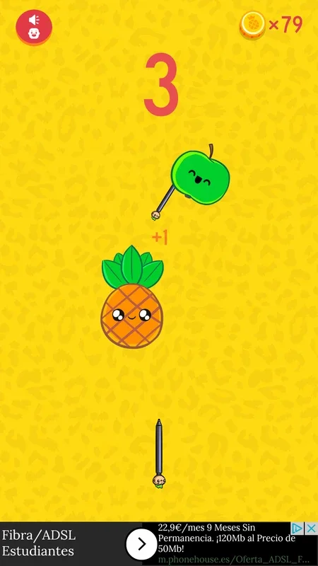 Pineapple Pen for Android - Fun Fruit - Throwing Game