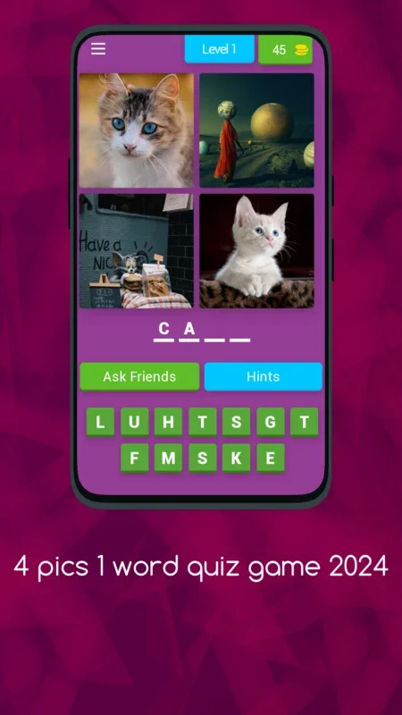 4 Pics 1 Word Quiz Game 2024 for Android - A Brain - Teasing Adventure