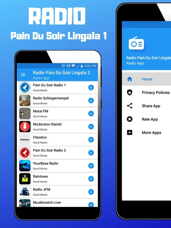 Radio Pain Du Soir Lingala 1 for Android - Enjoy Diverse Radio Stations