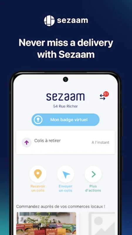 Sezaam for Android - Streamline Parcel Delivery