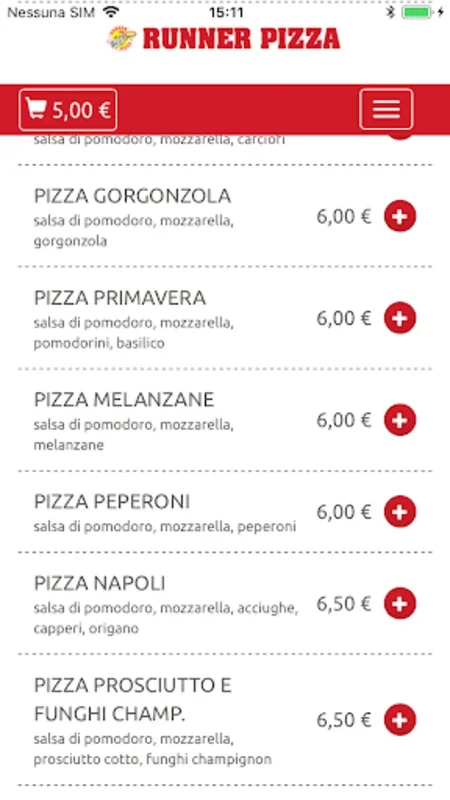 Runner Pizza | pizza a domicil for Android: Fast Delivery & Diverse Menu