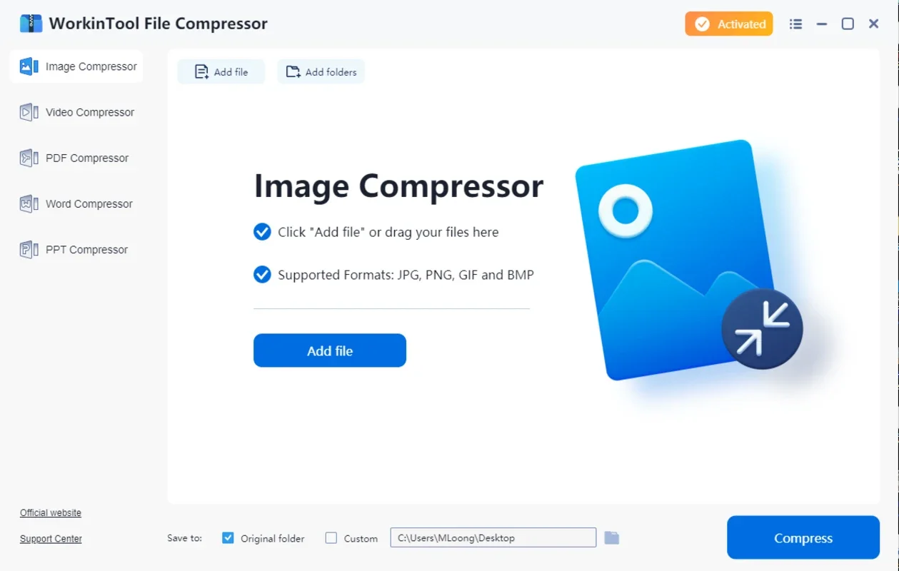 WorkinTool File Compressor for Windows - Simplify File Compression