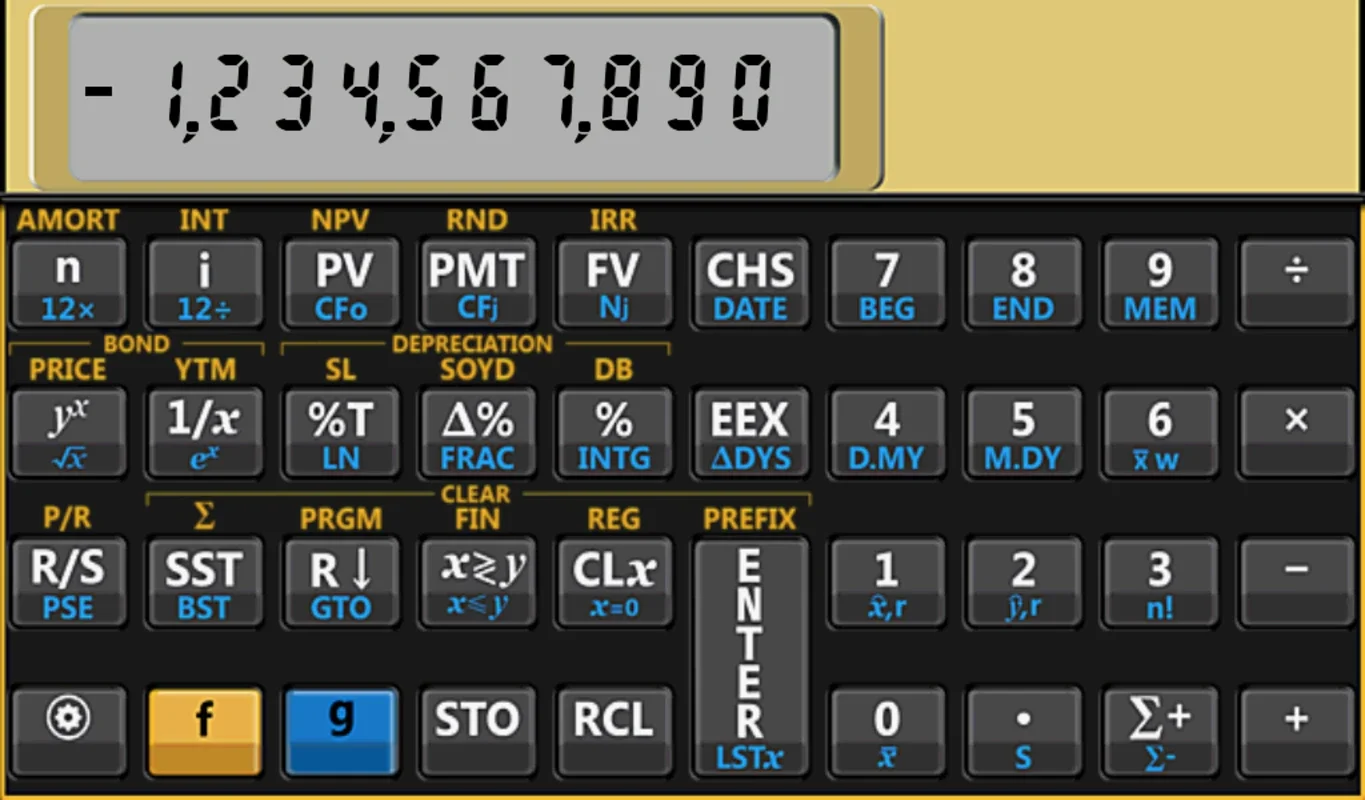 k&w 12C Gold Free for Android: Powerful Financial Calculator