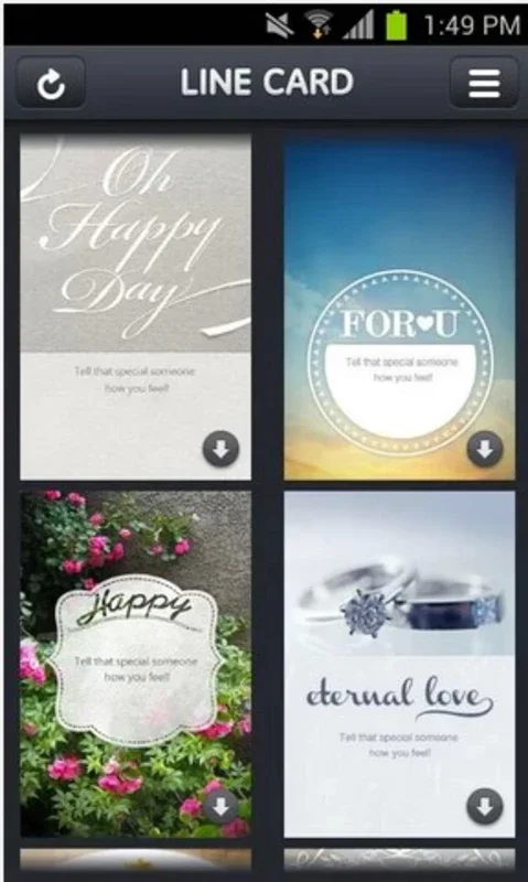 LINE Card for Android - Create Personalized Greeting Cards