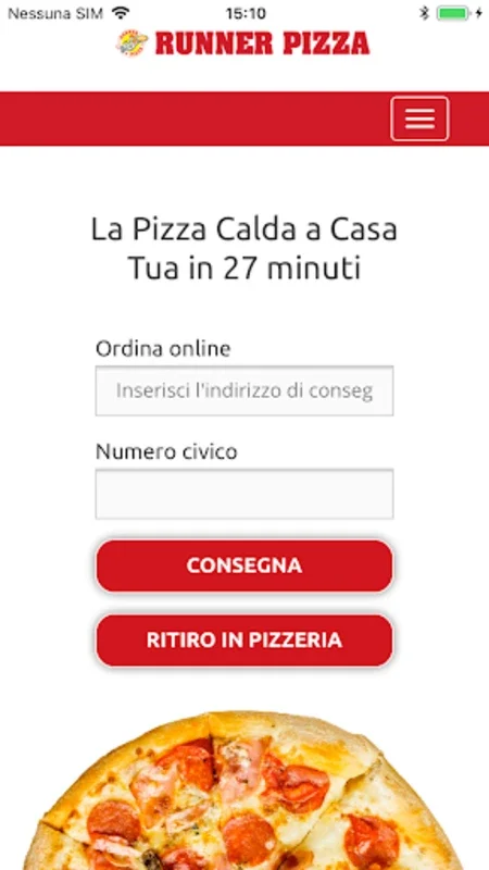 Runner Pizza | pizza a domicil for Android: Fast Delivery & Diverse Menu