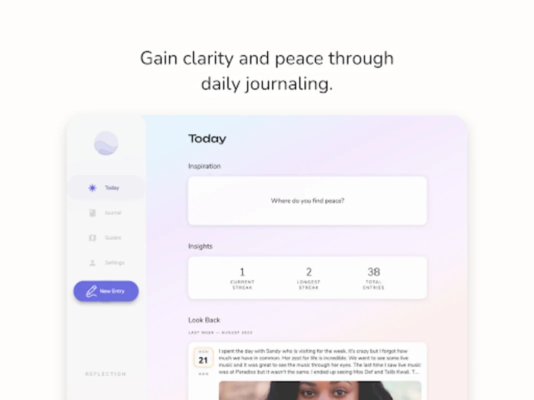 Reflection.app for Android - Enhance Well-being with Journaling