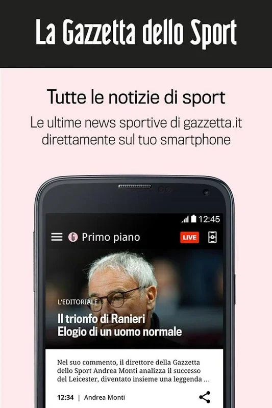 La Gazzetta dello Sport for Android - Comprehensive Sports Coverage