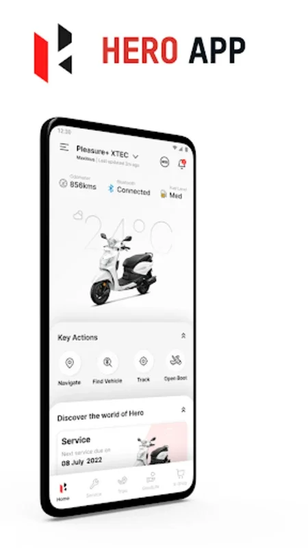 Hero App for Android - Manage Your Two-Wheeler Easily