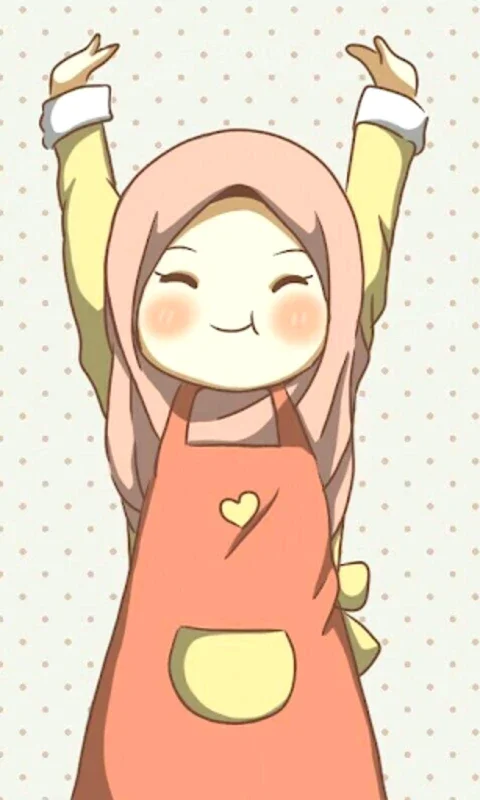 Hijab Cartoon Muslimah Wallpapers for Android - No Downloading Needed