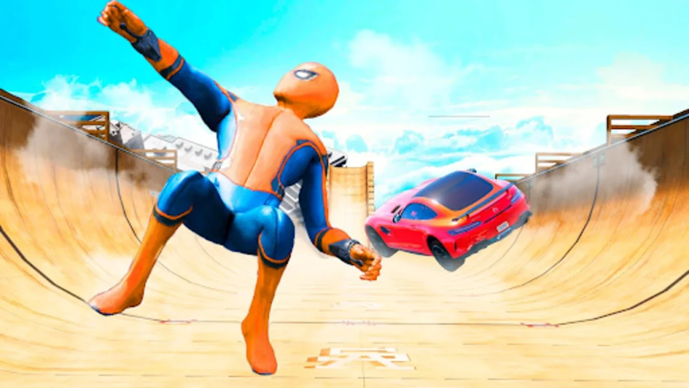 Spider Superhero Car Stunts for Android - Thrilling Stunt Game