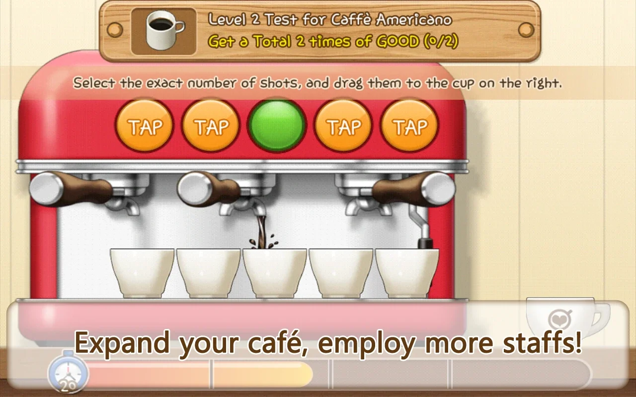 LINE I Love Coffee for Android - Build Your Café Dream