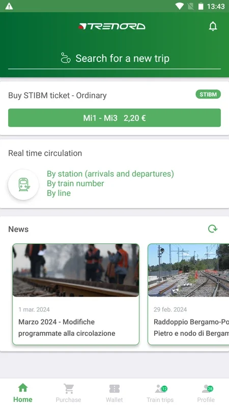 Trenord - Train Timetable for Android - Navigate Italy's Trains