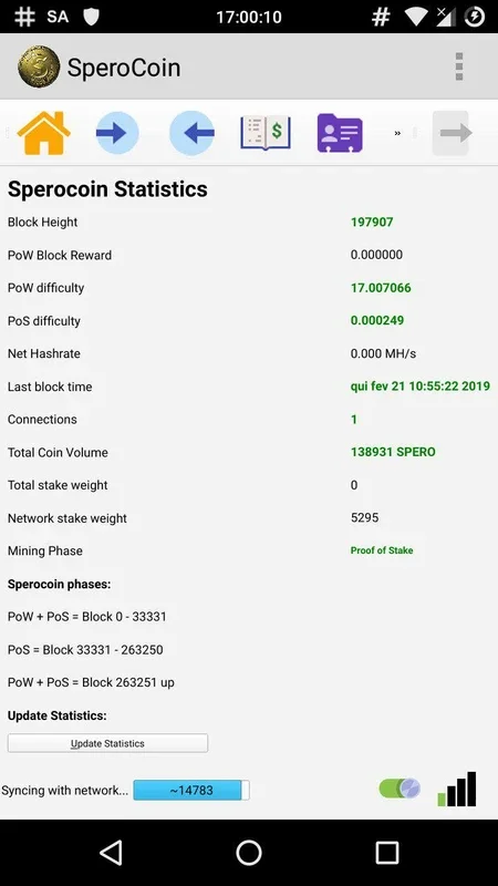 QT SperoCoin for Android: Mine SperoCoins Easily