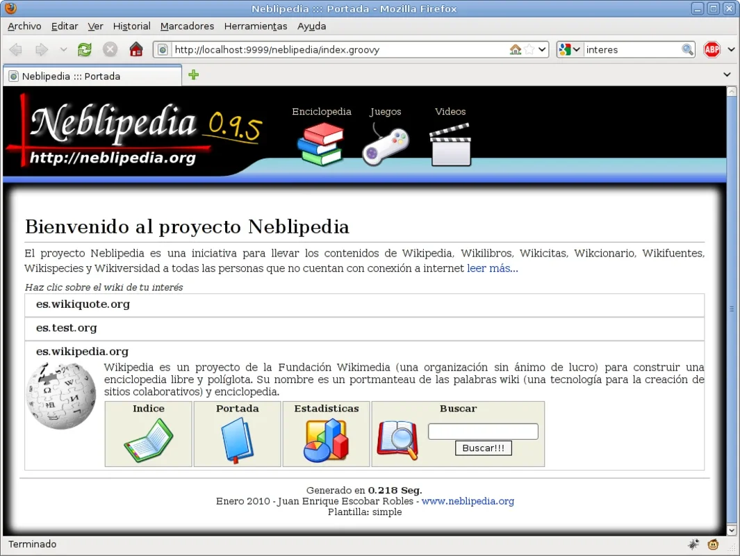 Neblipedia for Windows - The Portable Offline Encyclopedia