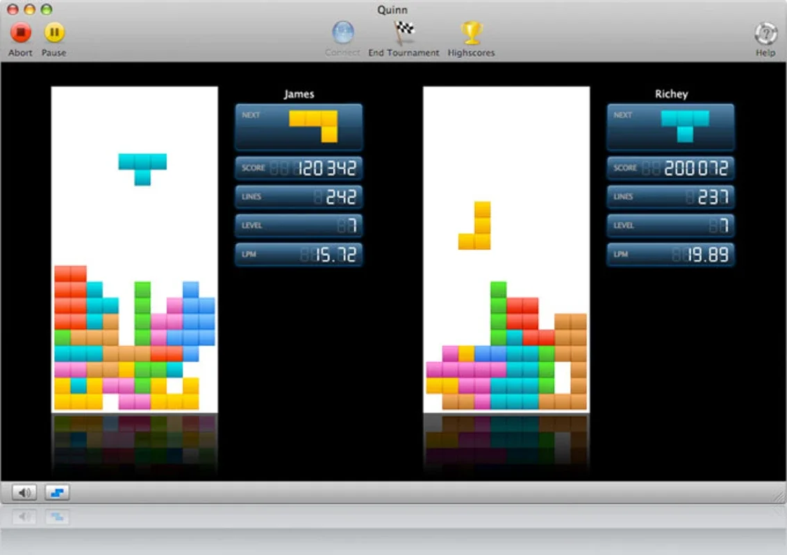 Quinn for Mac - A Tetris - like Game with Network Tournaments