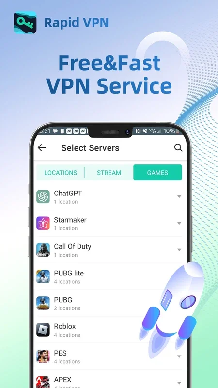 Rapid VPN - Safe Secure Proxy: Fast, Secure Android VPN for Private Internet Access