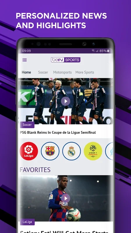 beIN SPORTS on Android: A World of Sports at Your Fingertips