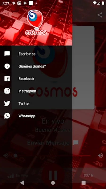 Cosmos Fm 93.5 for Android - Stream Spanish Hits and News