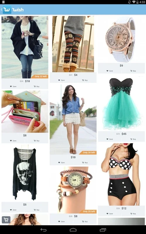 Wish for Android - Shop Fashion Easily