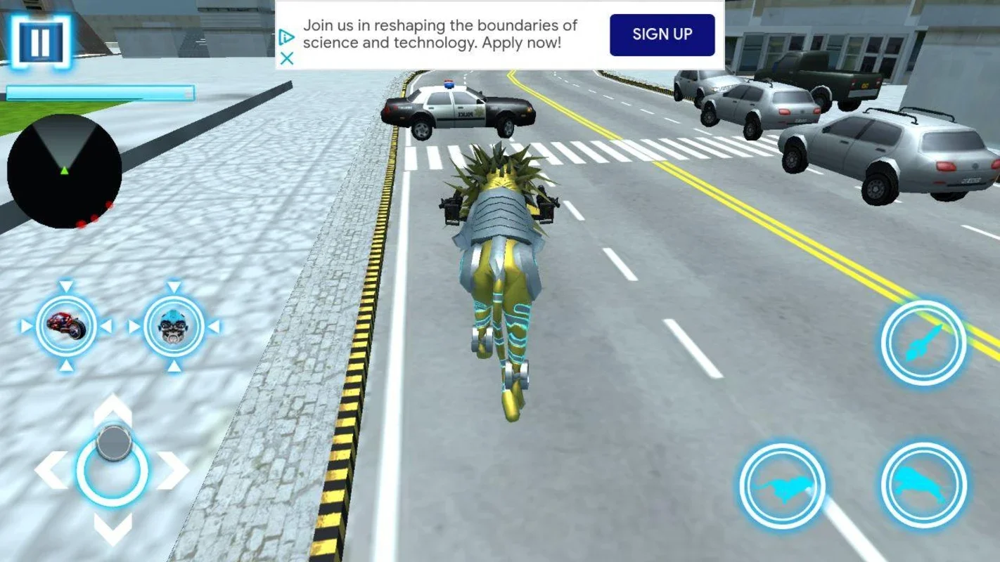 Lion Robot Transform Bike War for Android - Transform and Triumph