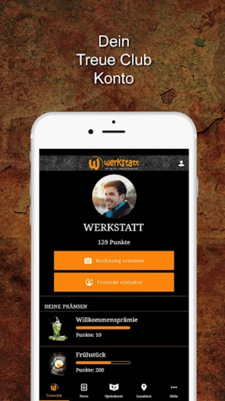 WERKSTATT Restaurants for Android - Rewards at Your Fingertips