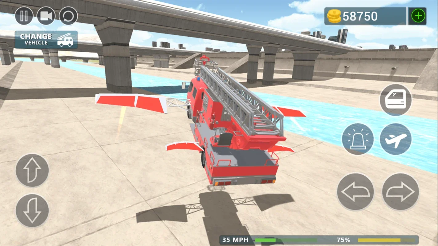 Fire Truck Flying Car for Android: Thrilling Firefighting