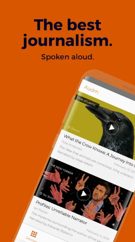 Audm for Android: Stay Informed with Audio News