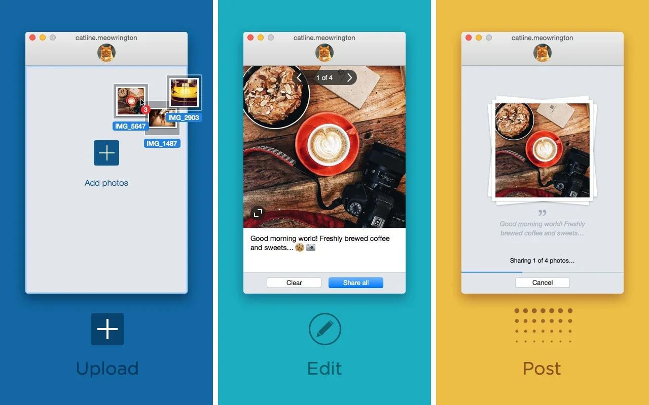 Uplet for Mac - Effortless Instagram Uploads