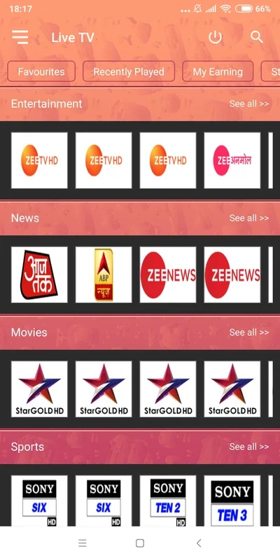 Live TV: Stream Indian TV Channels on Your Android