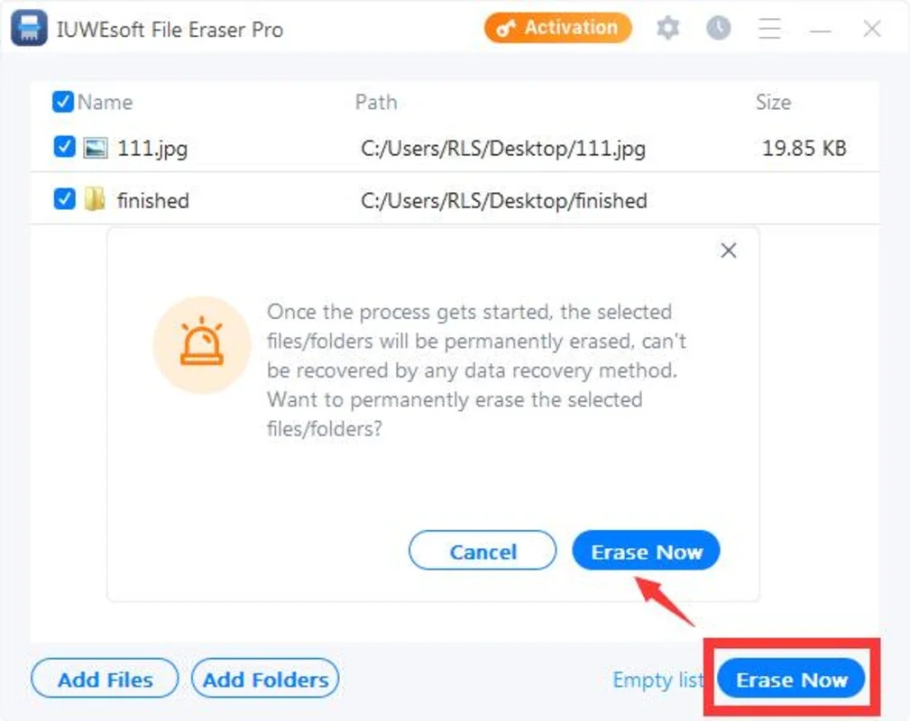 File Eraser Pro for Windows - Secure File Deletion