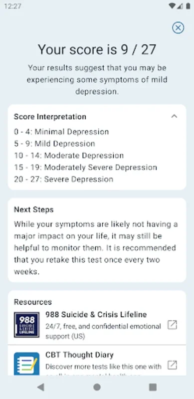 Depression Test for Android: Assess Your Mental Health