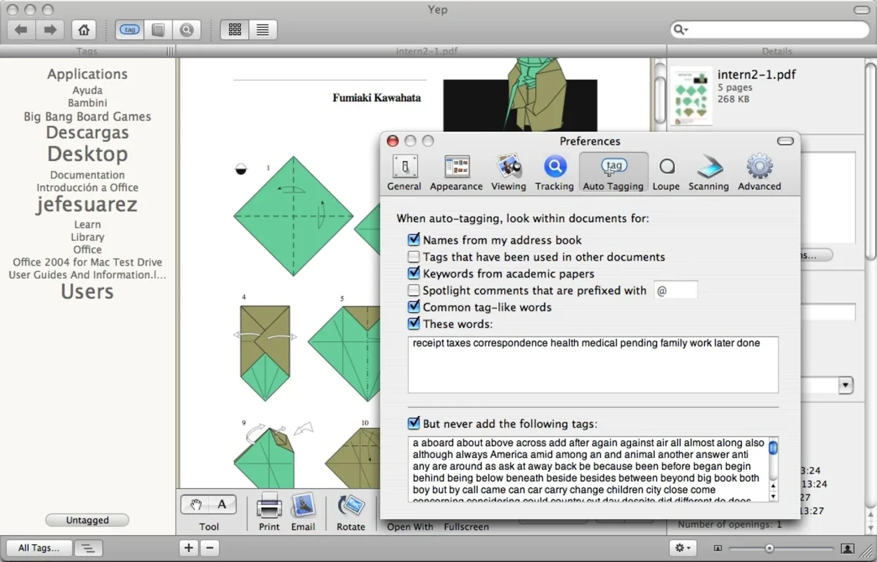 Yep for Mac: Efficient PDF Management