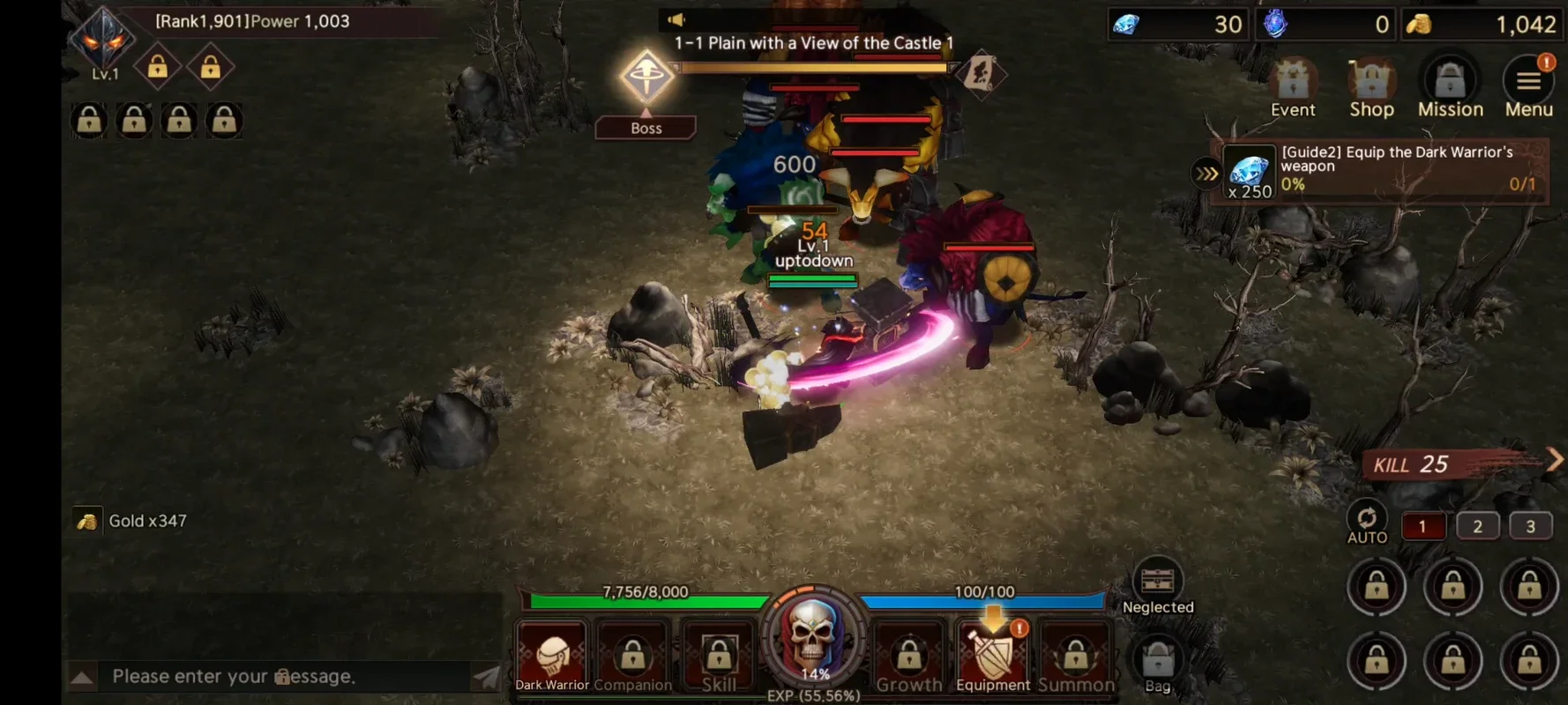 Dark Warrior Idle for Android - Engaging Idle RPG