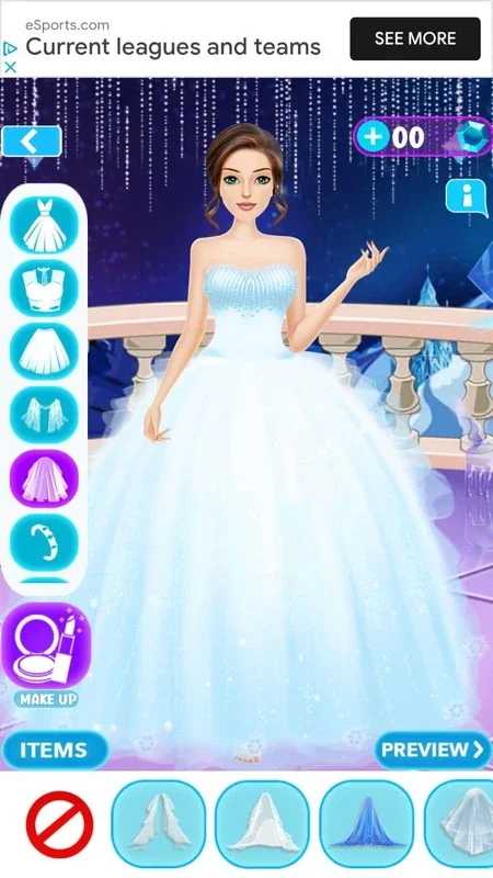 Ice Princess Wedding Dress Up for Android - Stylish Weddings