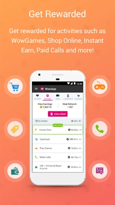 WowApp for Android - Earn Rewards and Support Charities