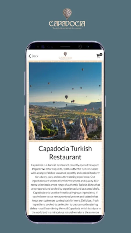 Capadocia Turkish Restaurant on Android: Authentic Turkish Cuisine