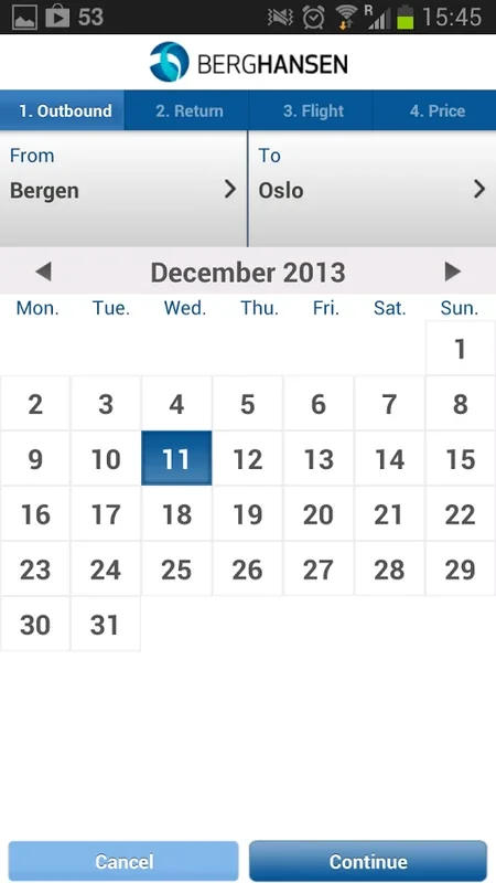 Berg-Hansen for Android: Simplify Travel Planning