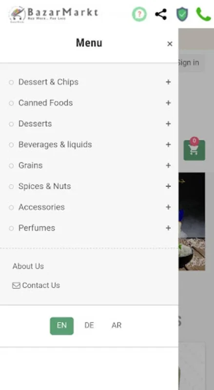 BazarMarkt for Android: Order Authentic Middle Eastern Ingredients