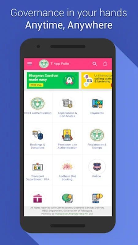 T App Folio for Android: Streamlined Government Service Access