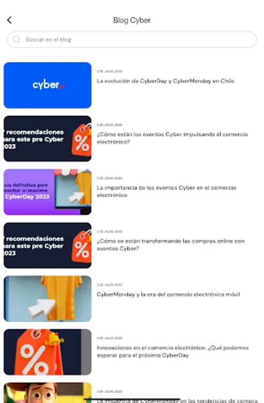 CyberApp for Android - Navigate E-commerce Sales in Chile